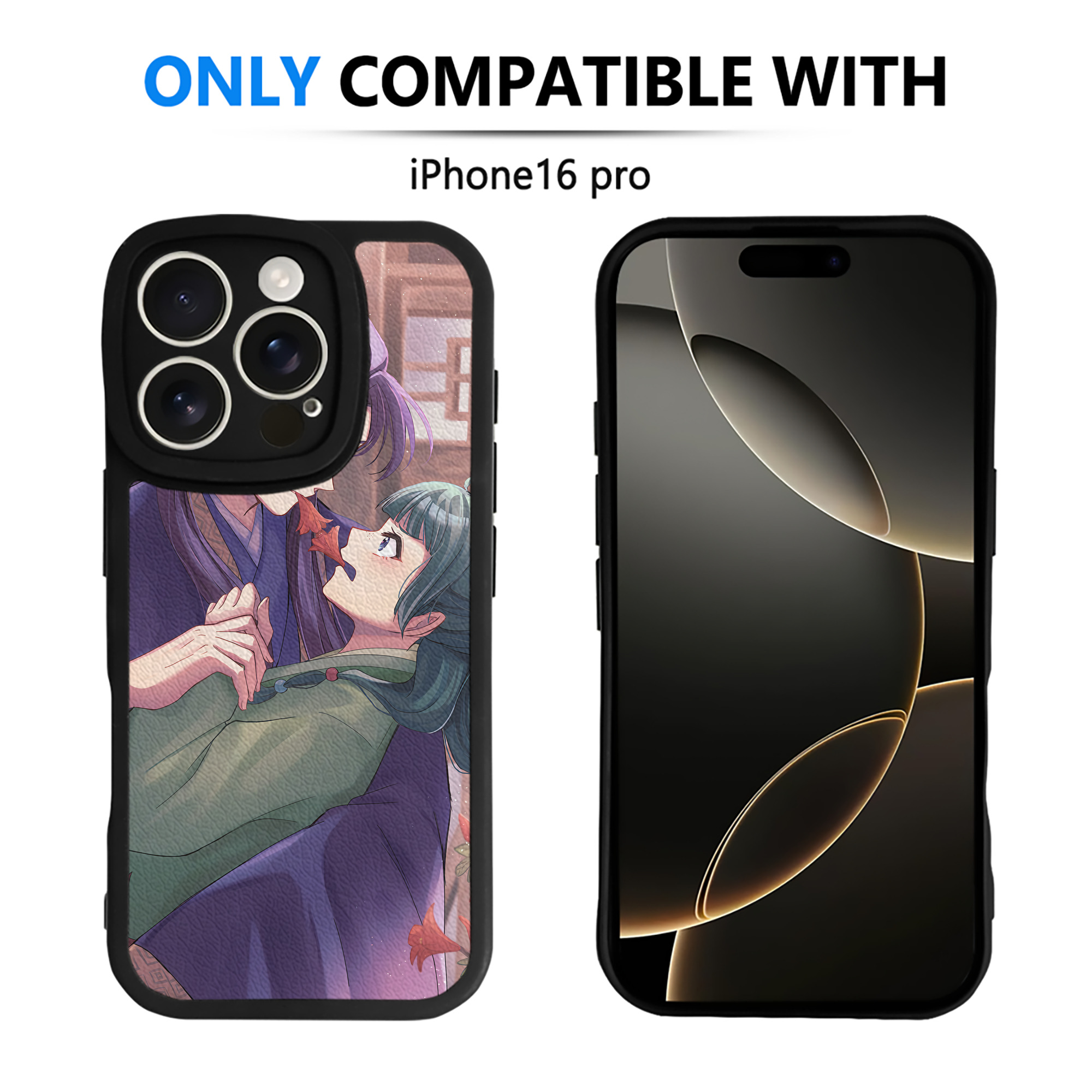 （画像用） 薬屋のひとりごと The Apothecary Diaries 【iPhone 16シリーズ対応】シリコンスマホケース（レザー調） 材質：シリコン